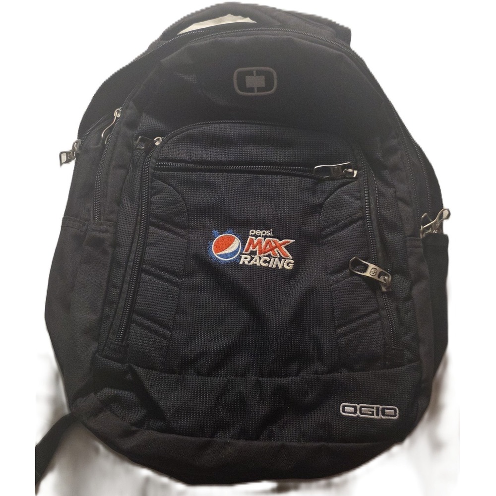 OGIO Pepsi Max Racing Backpack Black Y2K Techwear Corporate Gorpcore Promo